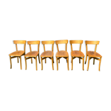 Series of 6 bistro chairs