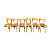 Series of 6 bistro chairs