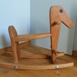 Wooden rocking horse