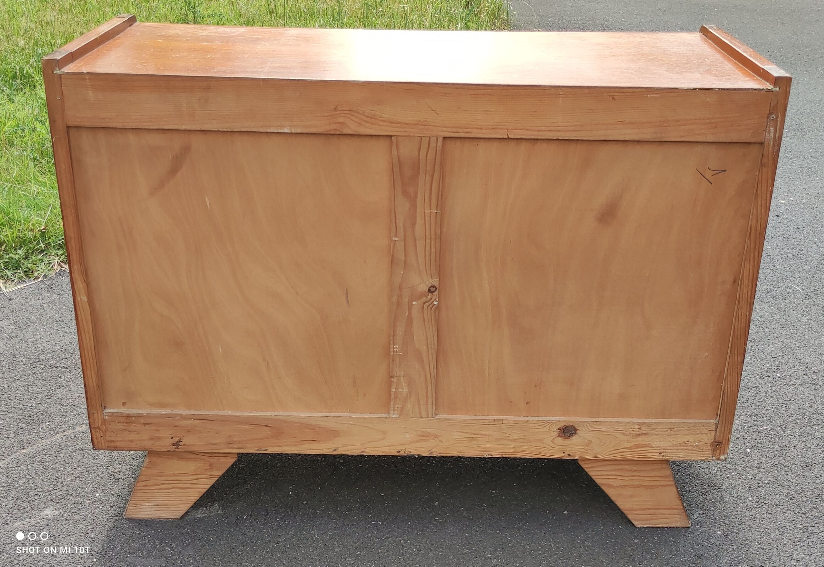 Commode vintage pieds compas