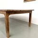 Large brutalist farmhouse table in solid oak from the 1950s.