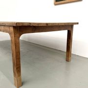 Brutalist farmhouse table in solid oak from the 1950s.