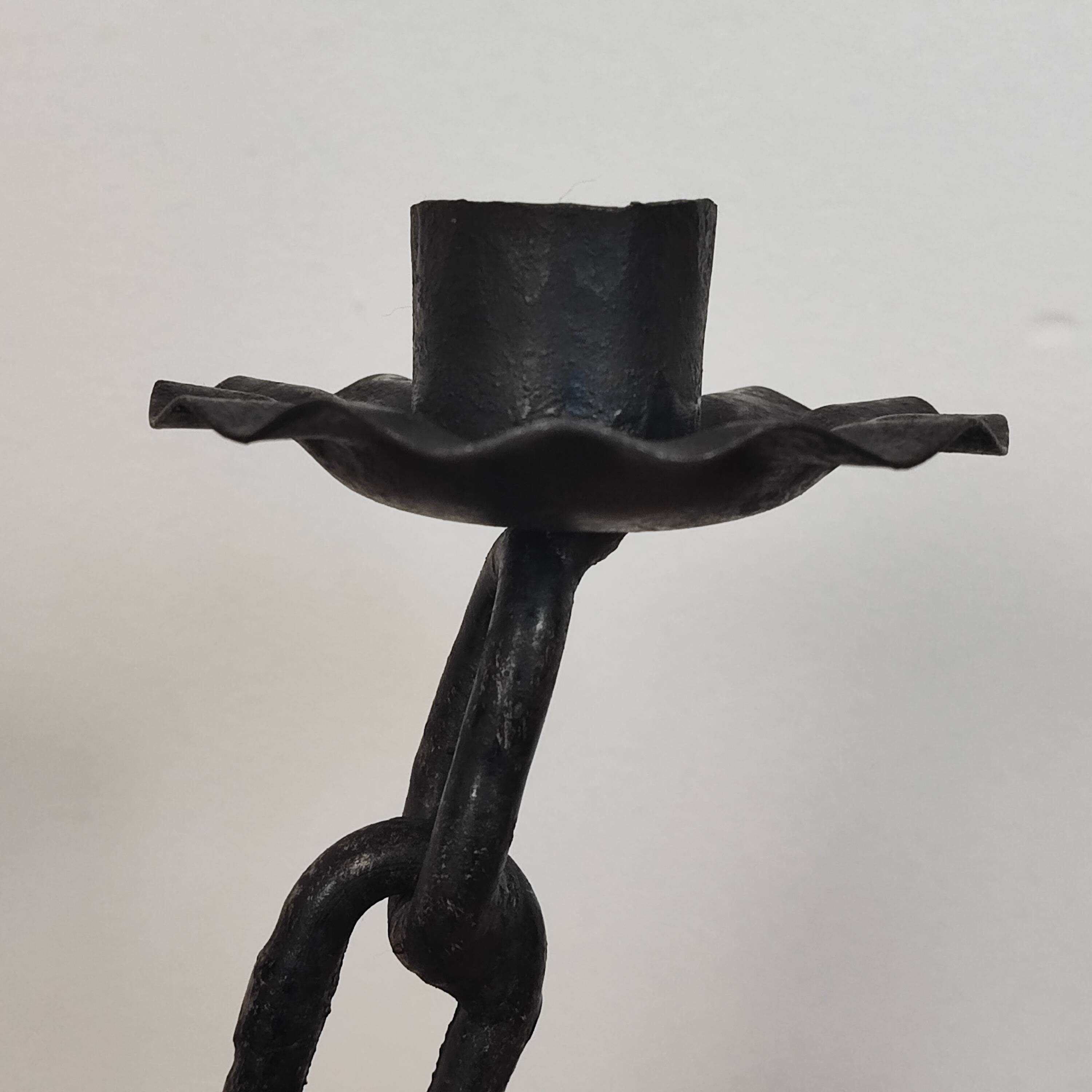 Pair of brutalist candlesticks