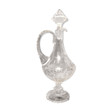Crystal carafe on foot, vintage
