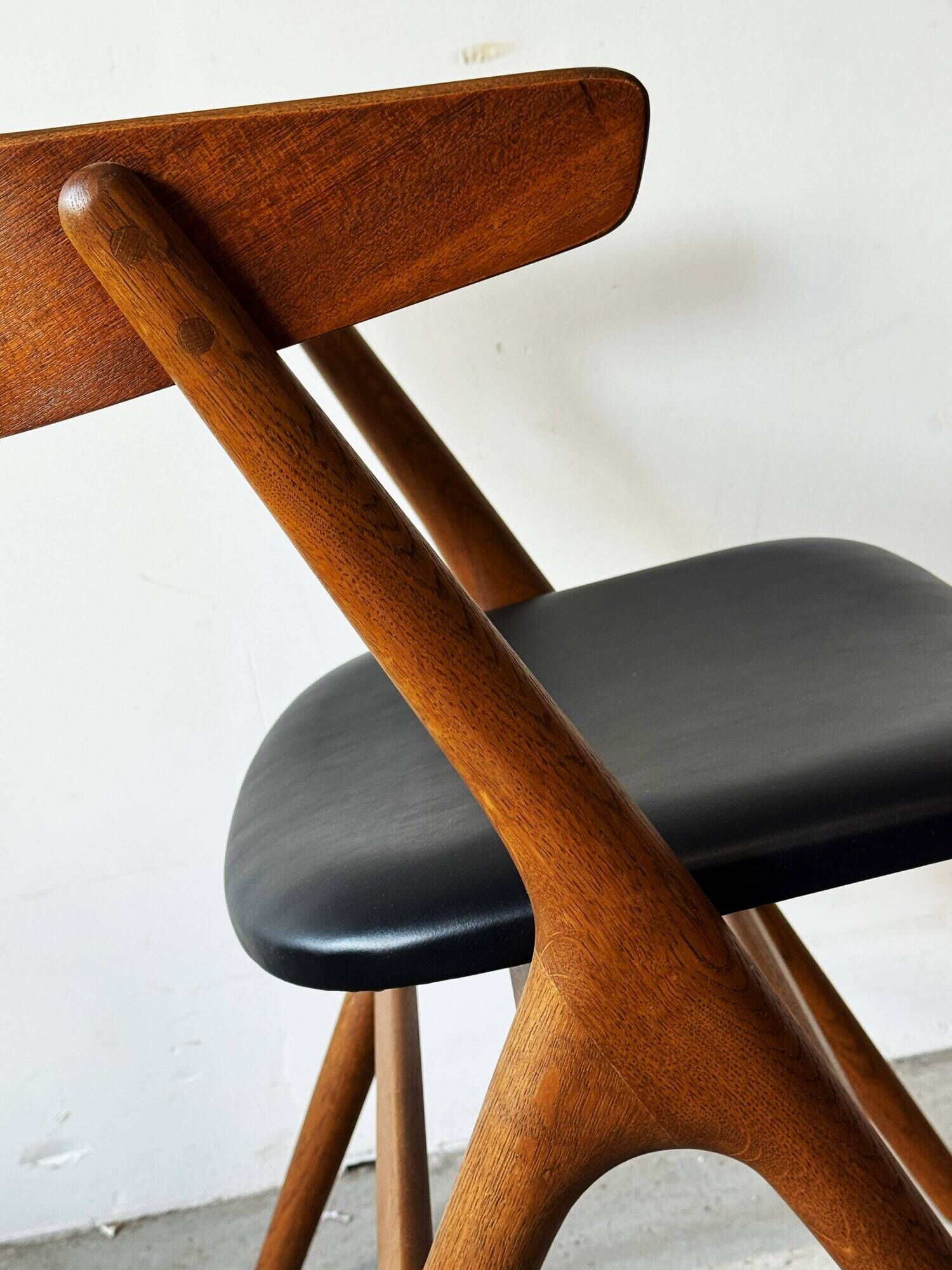 Chaise n° 9, Danemark, années 1950, style moderne du milieu du XXe siècle