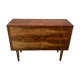 Mid-century vintage mid-century blond walnut storage cabinet