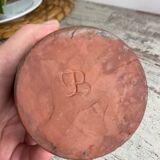 Glazed terracotta vase