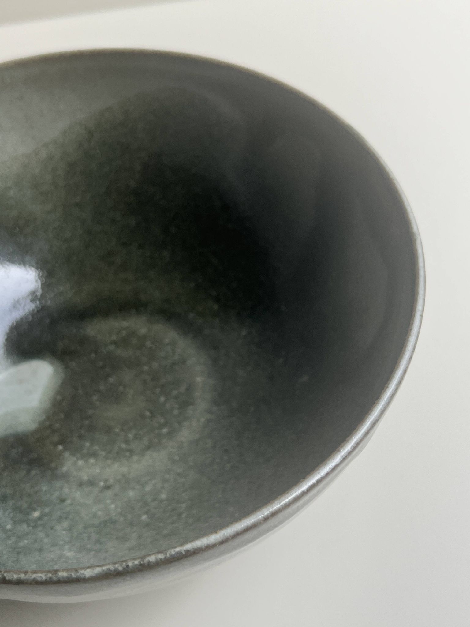 Bowl / ceramic pocket tray, glazed and signed, Brittany 1970