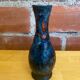 Vintage polychrome ceramic soliflore vase in the old style vallauris