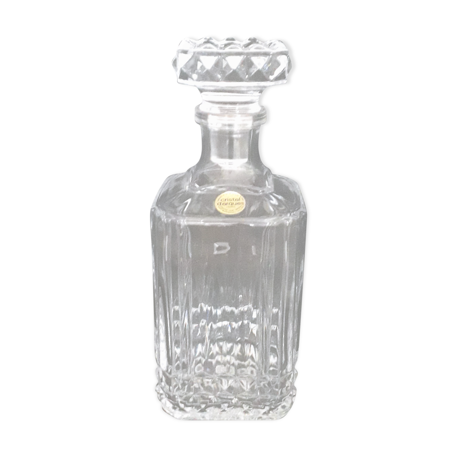 Vintage whisky decanter - Cristal d'arques model Villandry -1970