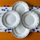 Antique flat earthenware plates from Saint-Amand (North)