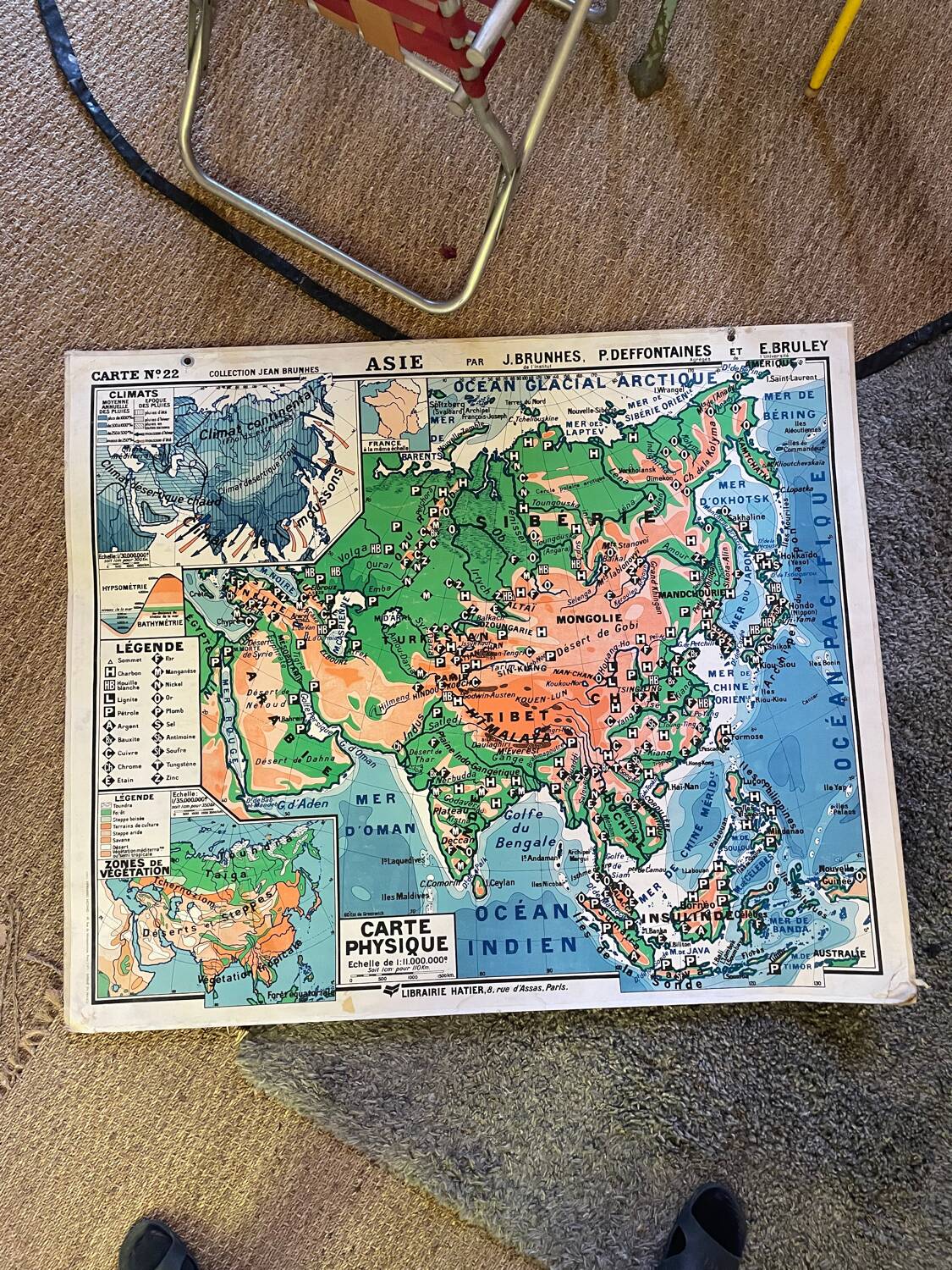 School map of Asia