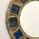 Vintage lead and talosel mirror by Iréna Jaworska 70s
