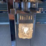 Floor lamp In stainless steel and Murano glass