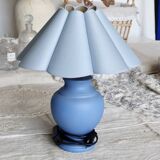 Vintage blue bedside lamp seaside style