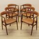 Set of six teak chairs, Danish design, 1970s, made in Denmark