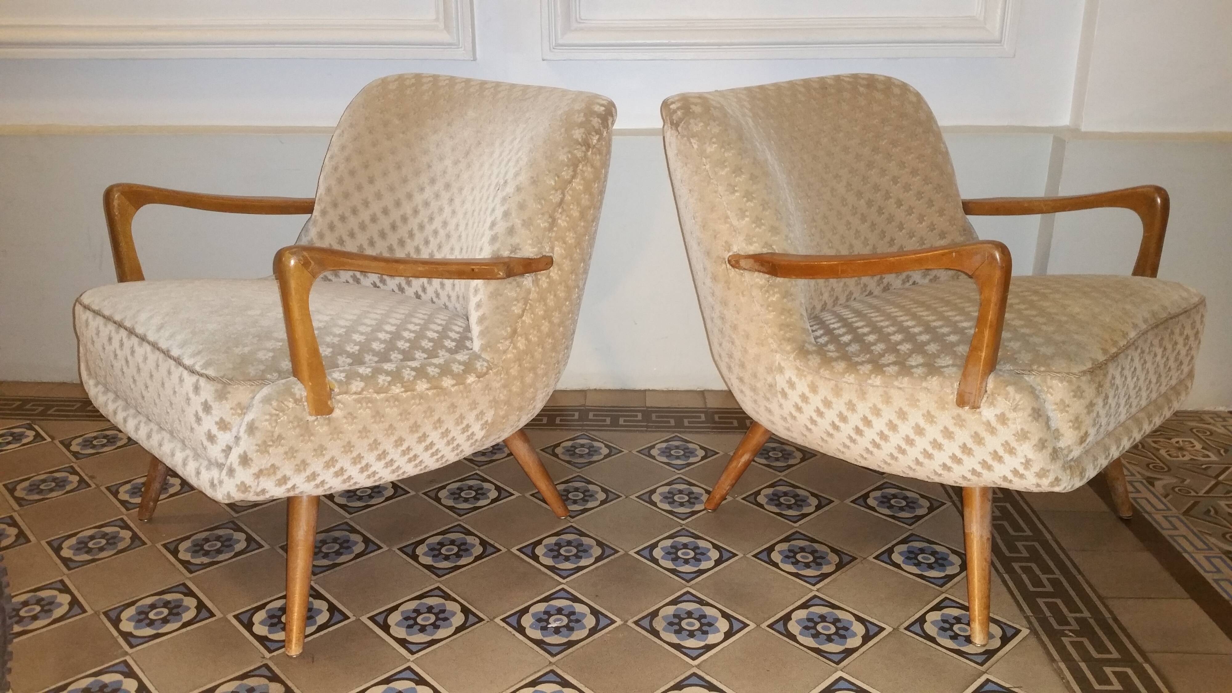 Living room sets sculptural cocktail Scandinavian years 50/60