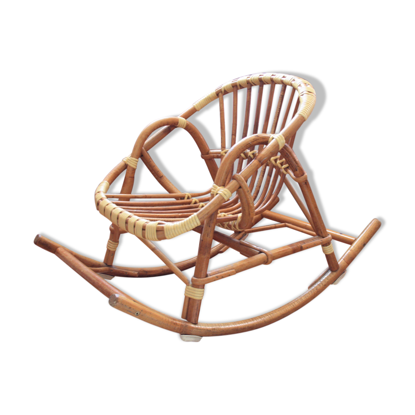 Child rattan rocking chair