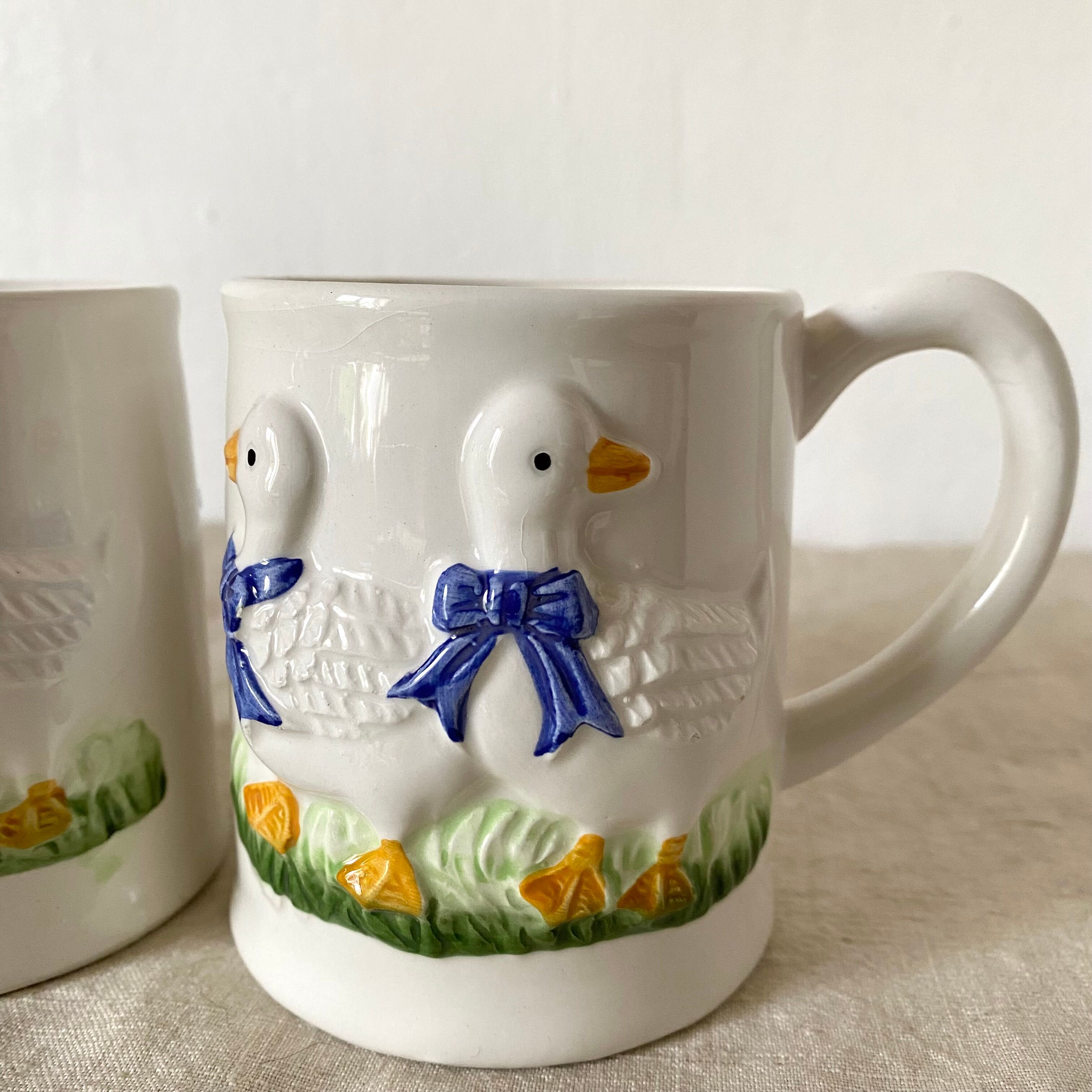 Vintage slurry mugs 80s