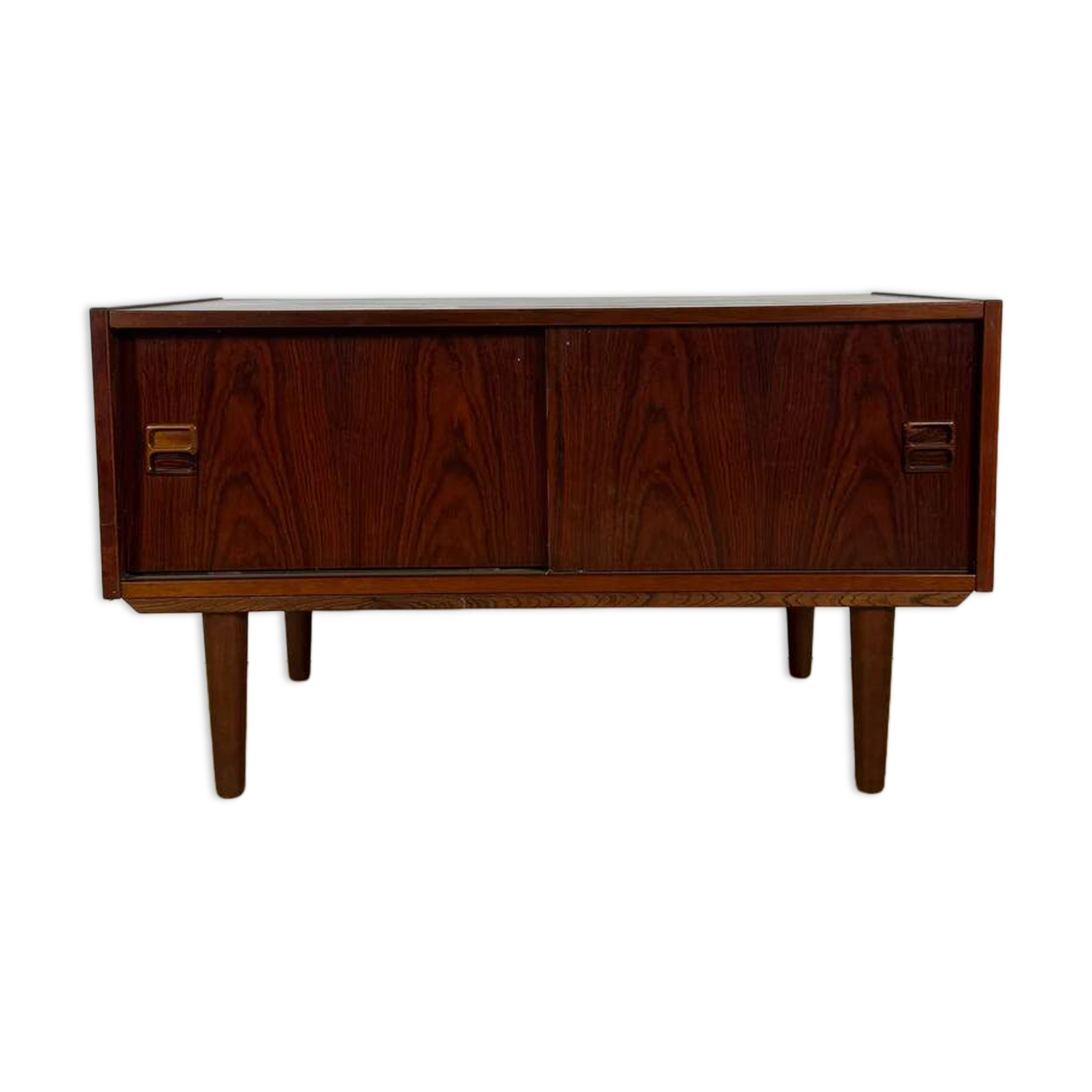 Rosewood sideboard with sliding doors – Mid-Century Modern
