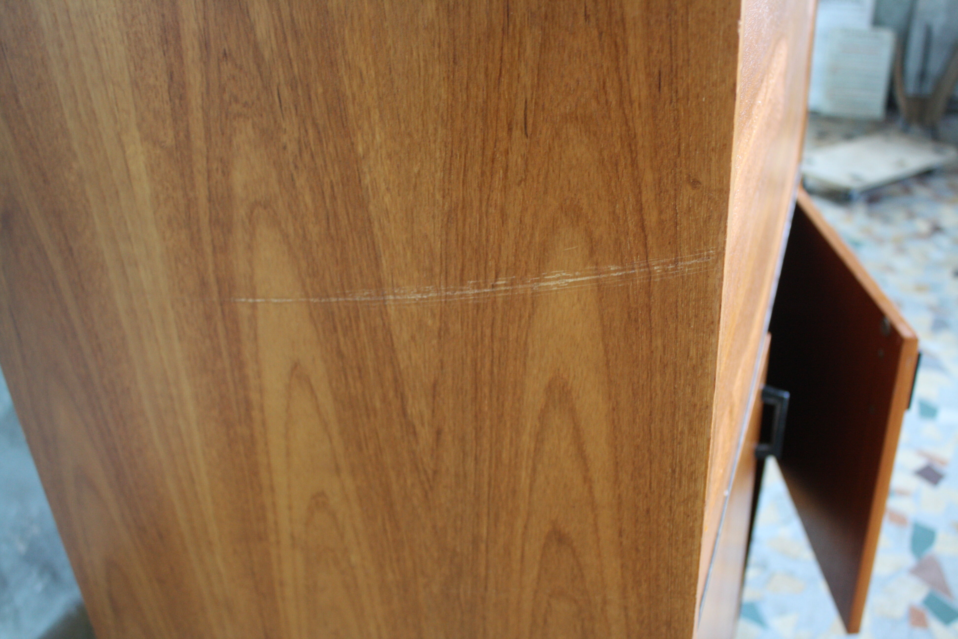 Secretary teck vintage oak