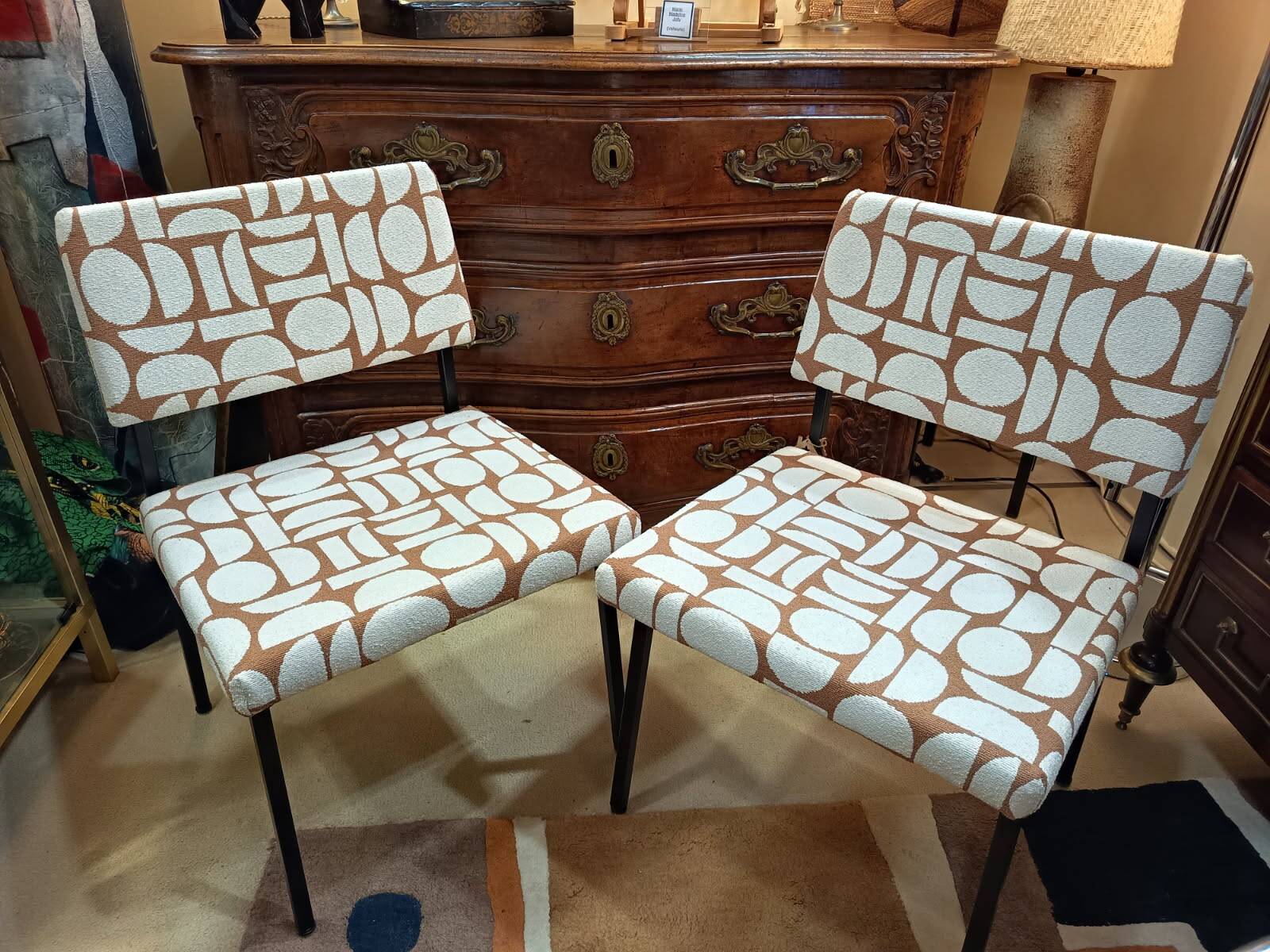 Pair of 70 armchairs