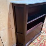 Low library - Bibus - Mahogany console with marble top