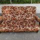 Vintage 70s 3-seater convertible sofa in floral velvet Méral France 1970