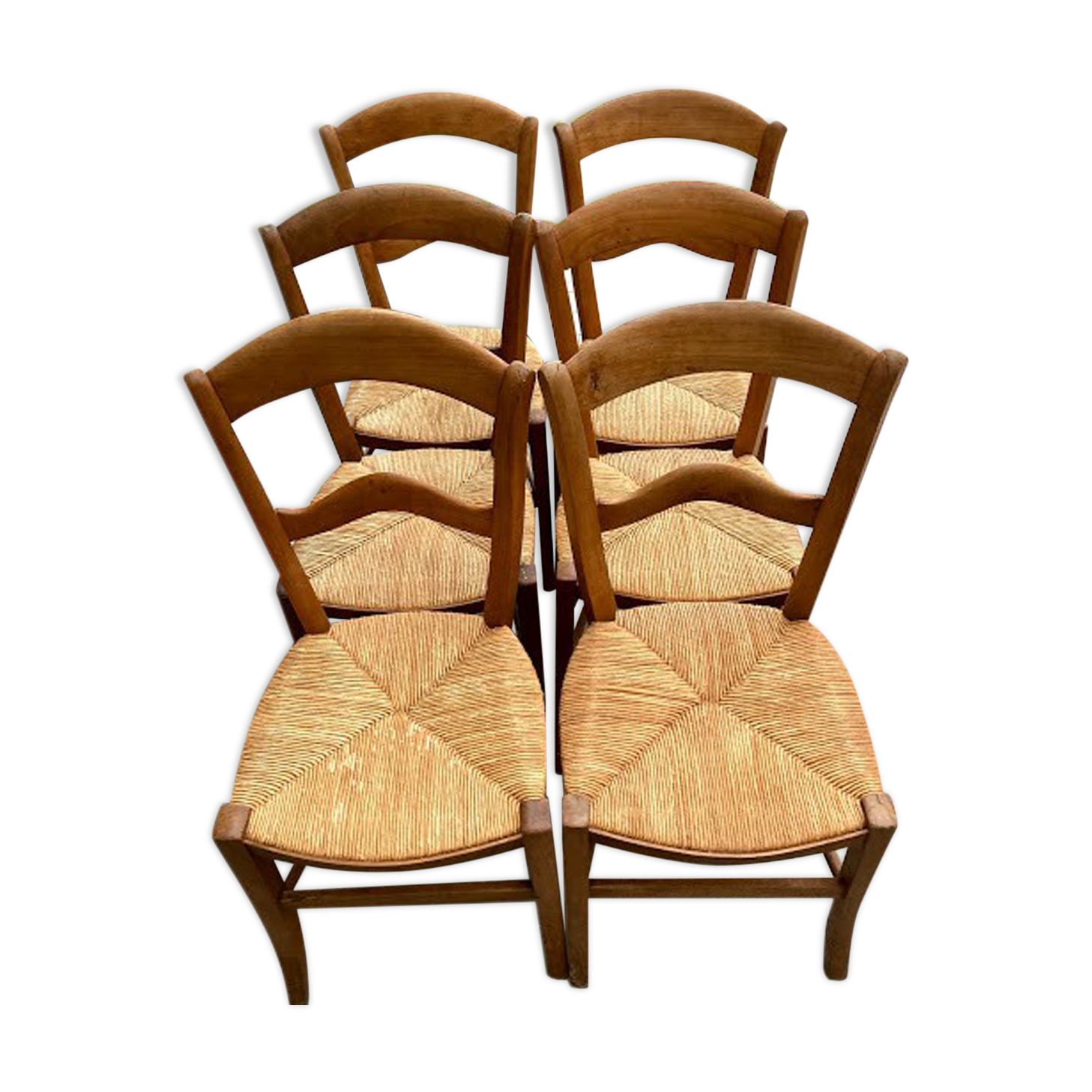 Chaises paillées