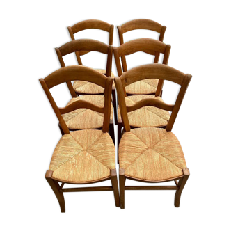 Chaises paillées