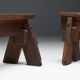 Brutalist Folk Art Benches, France, 19th Century