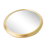 Plateau miroir art déco doré diamètre 30 cm