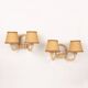 AUDOUX & MINET (attributed to) - Pair of wall lights France, circa 1950 - Rope