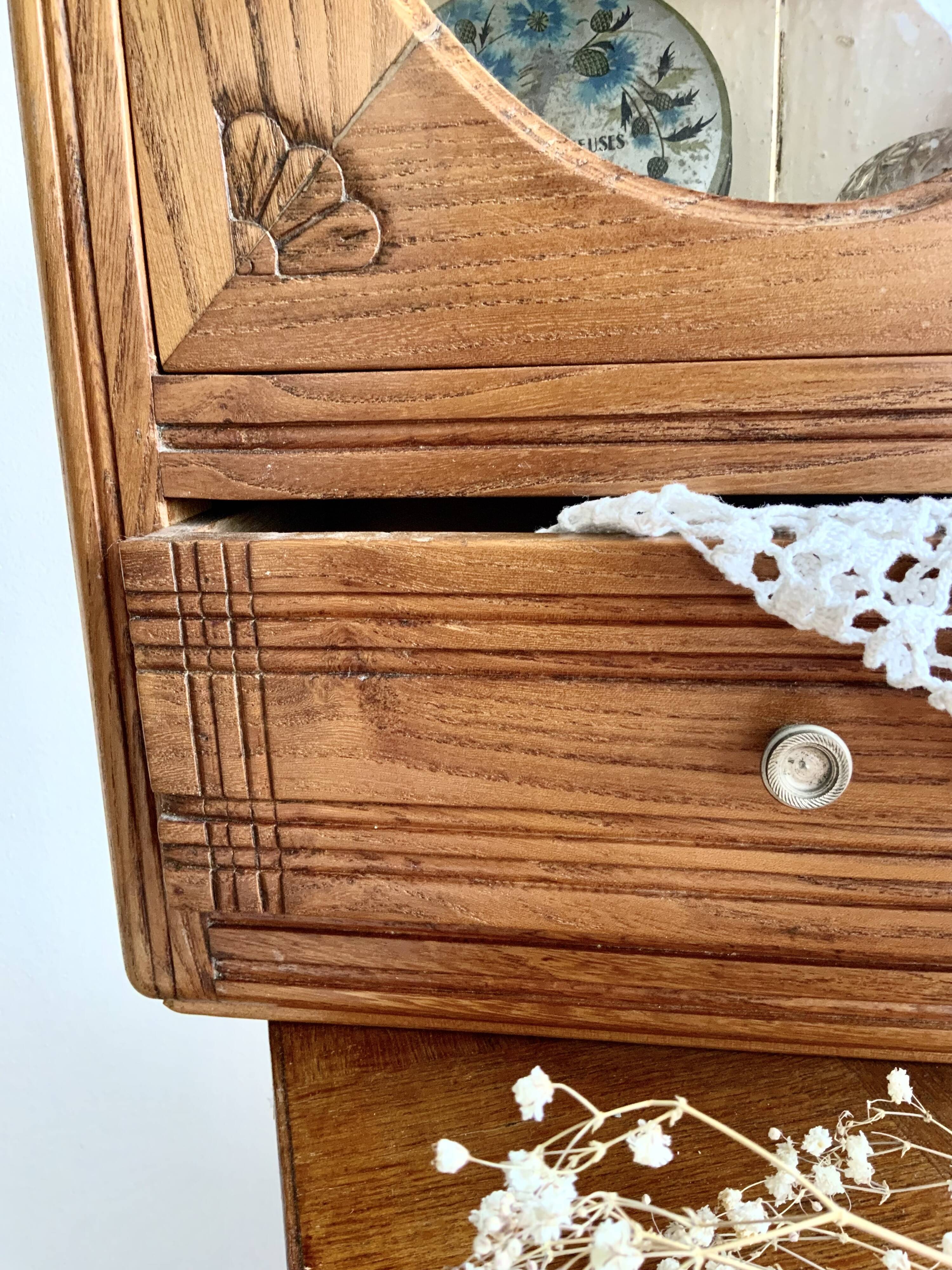 Antique toilet cabinet