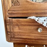 Antique toilet cabinet
