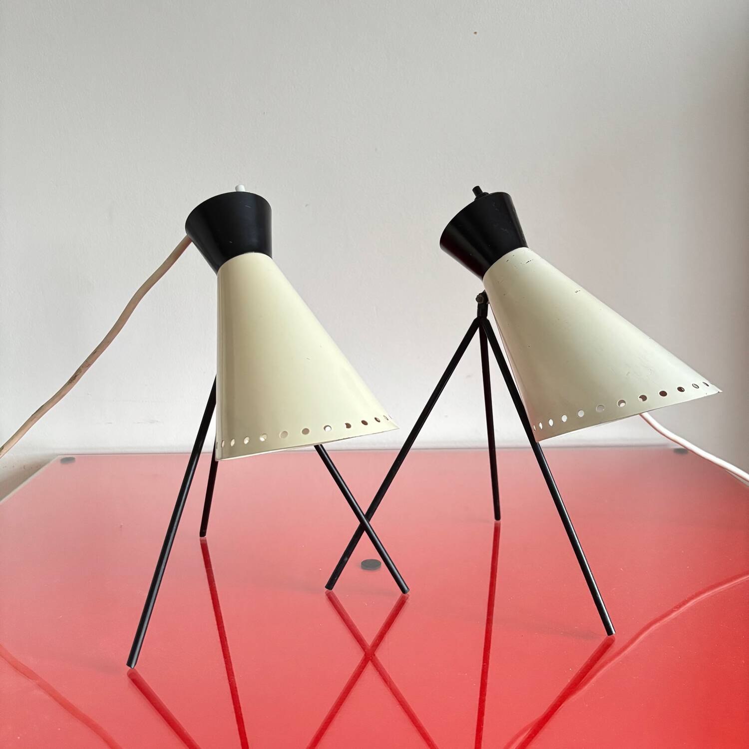 Set of table lamps by Josef Hurka