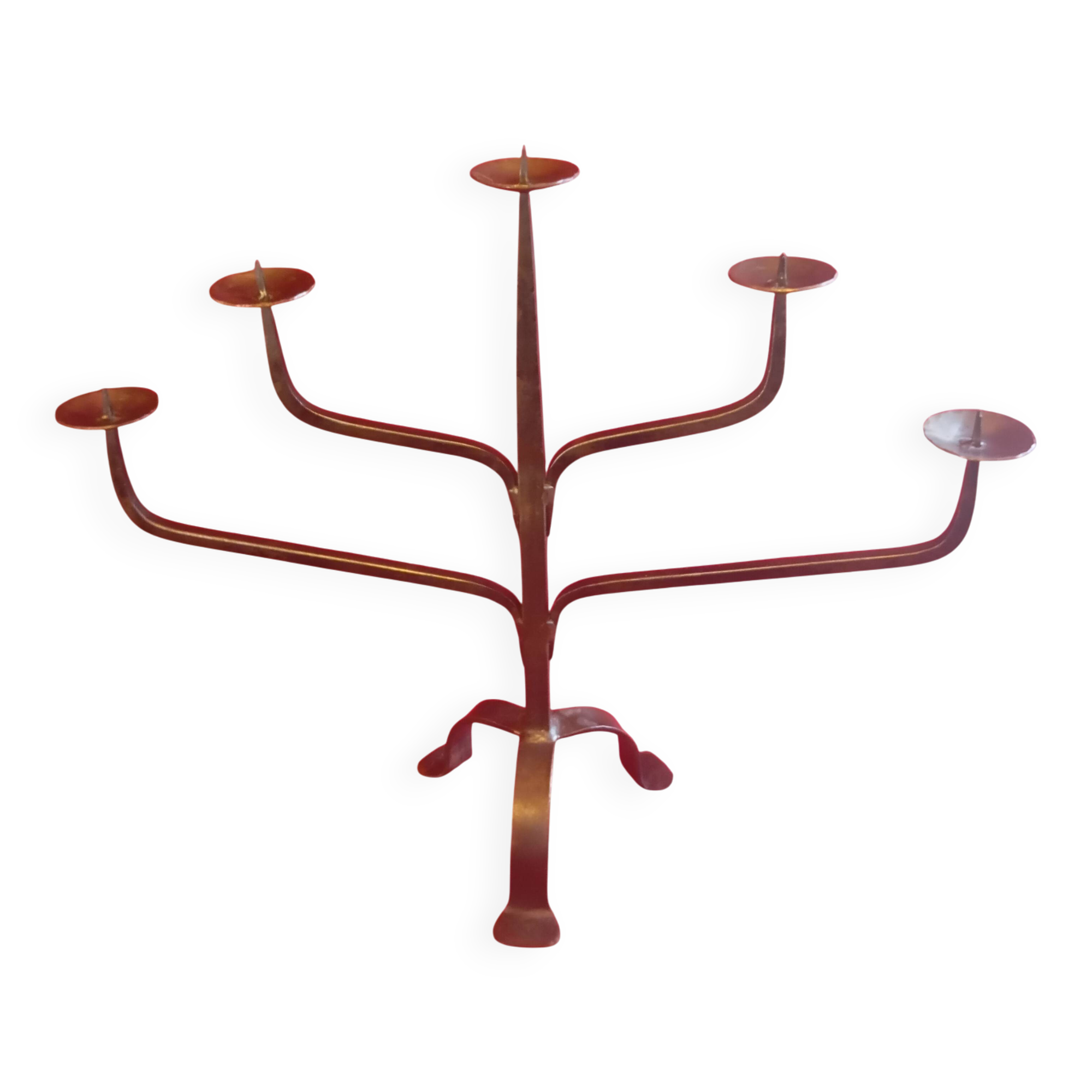 Wrought iron candelabra