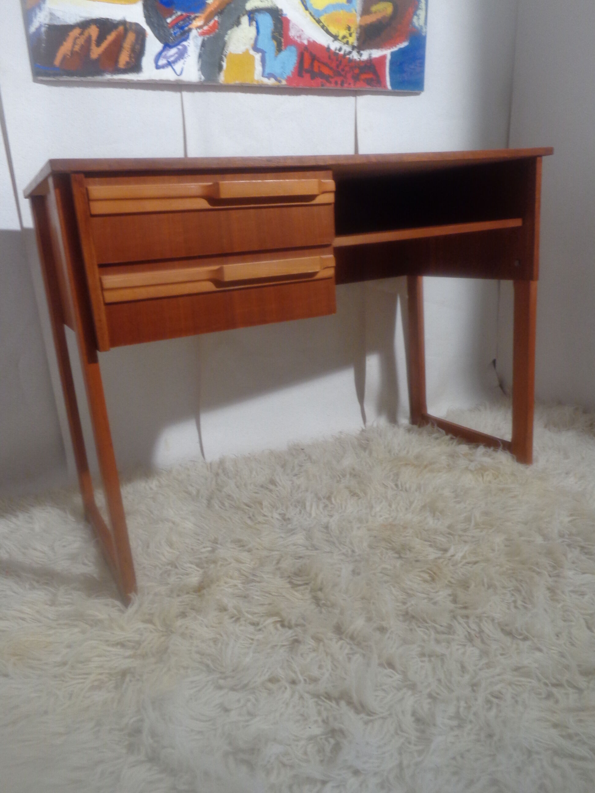 Vintage office of the 50s foot sled teak