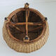 Tabouret en jonc et bambou 1970 1980
