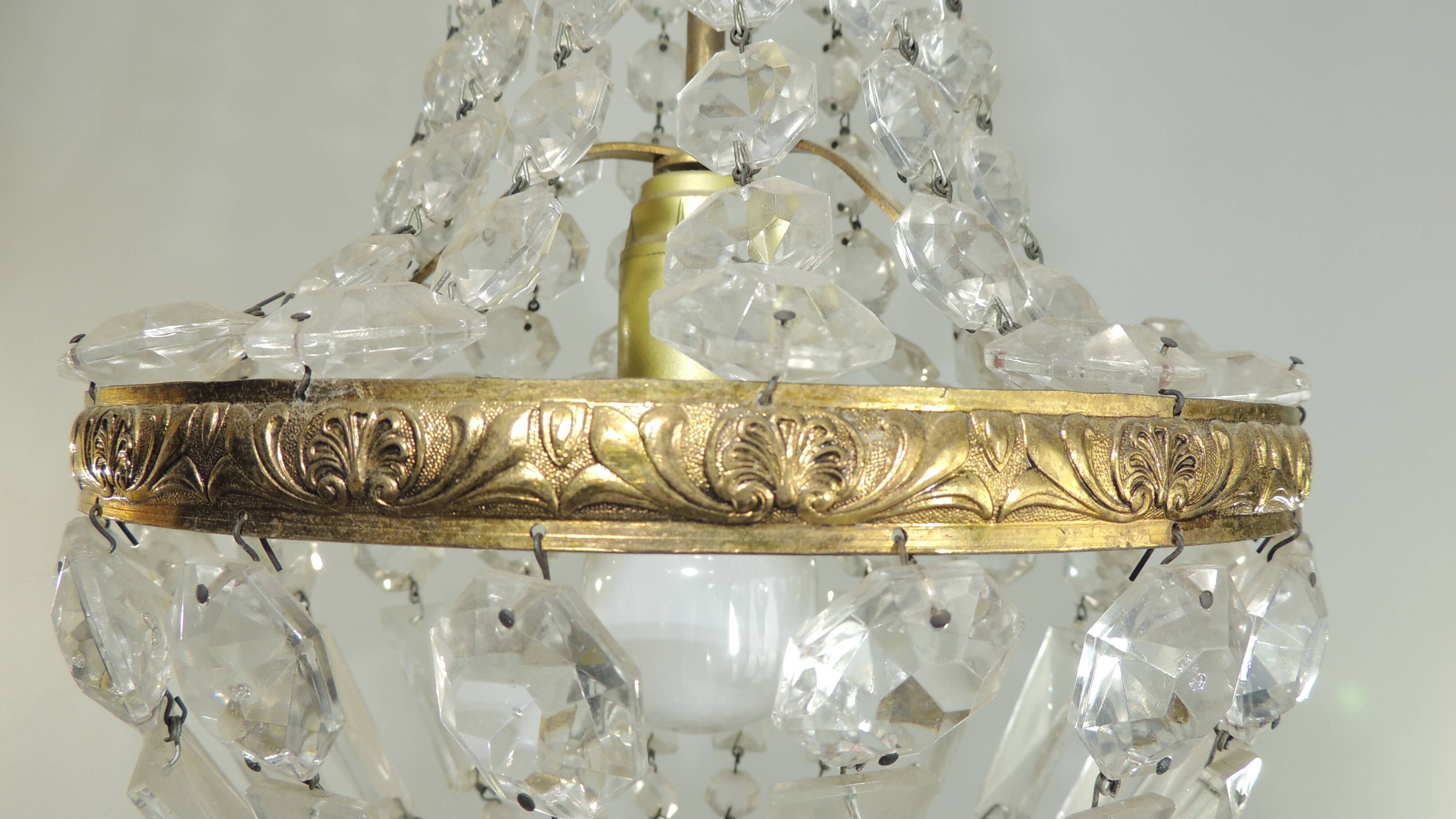 Old hot air balloon chandelier