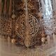 Pot cover. Ancient copper cauldron engraved Indo Persian. Nineteenth century.