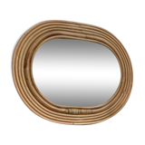 Rattan mirror