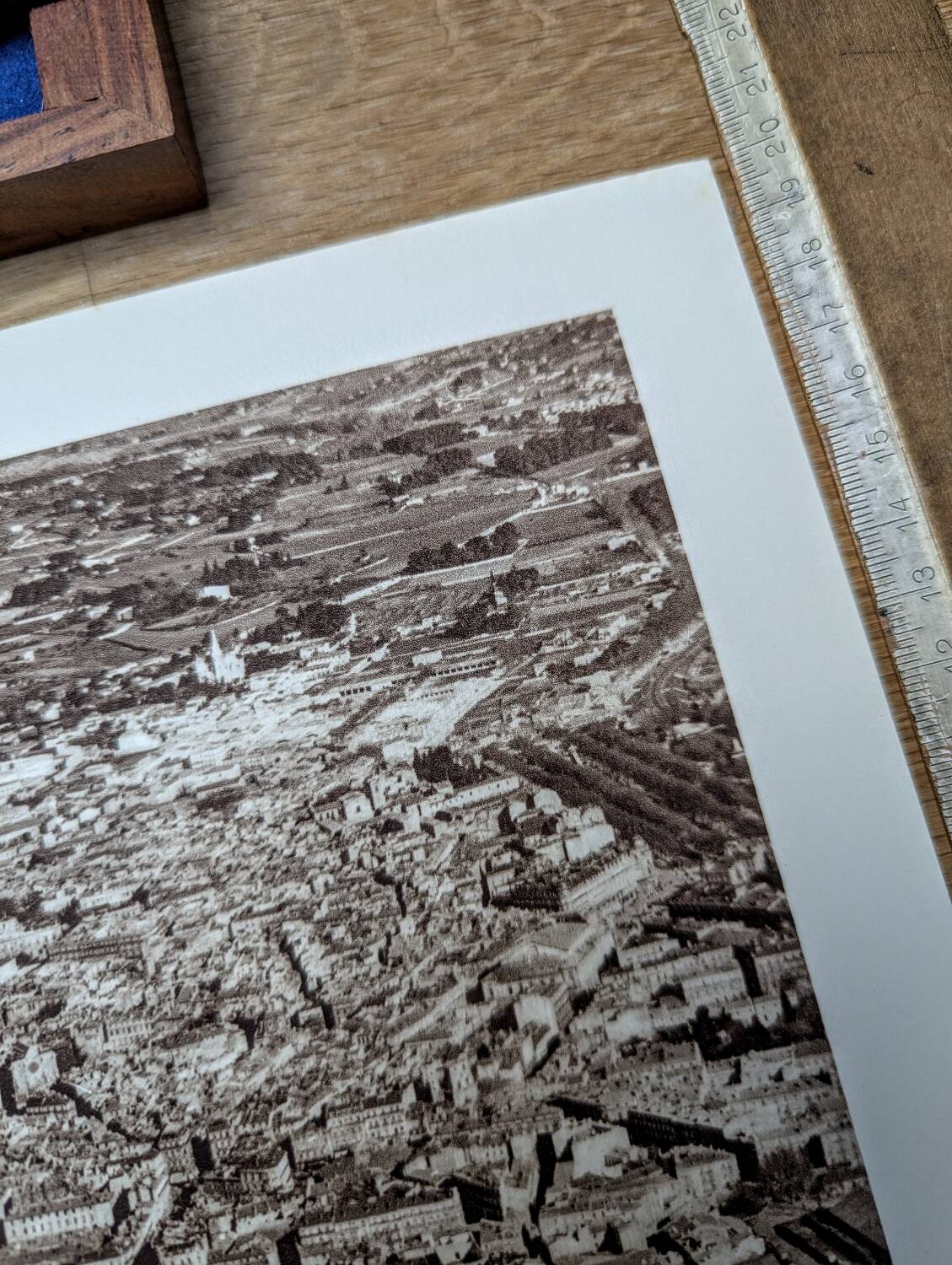 Montpellier, Vintage, photo plate printed in 1935.