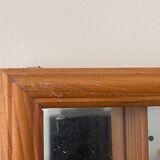 Storage box with wall-mounted glass mirror with integrated storage