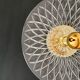 Vintage lampshade in chiseled glass