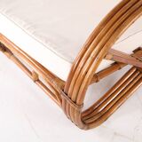 Rattan "pretzel" armchair