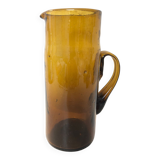 Broc water glass blown ochre, 1970