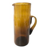 Broc water glass blown ochre, 1970