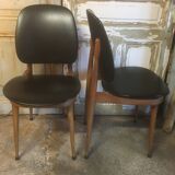 Paire de chaises Pegase par Baumann 1960