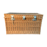 Old wicker trunk